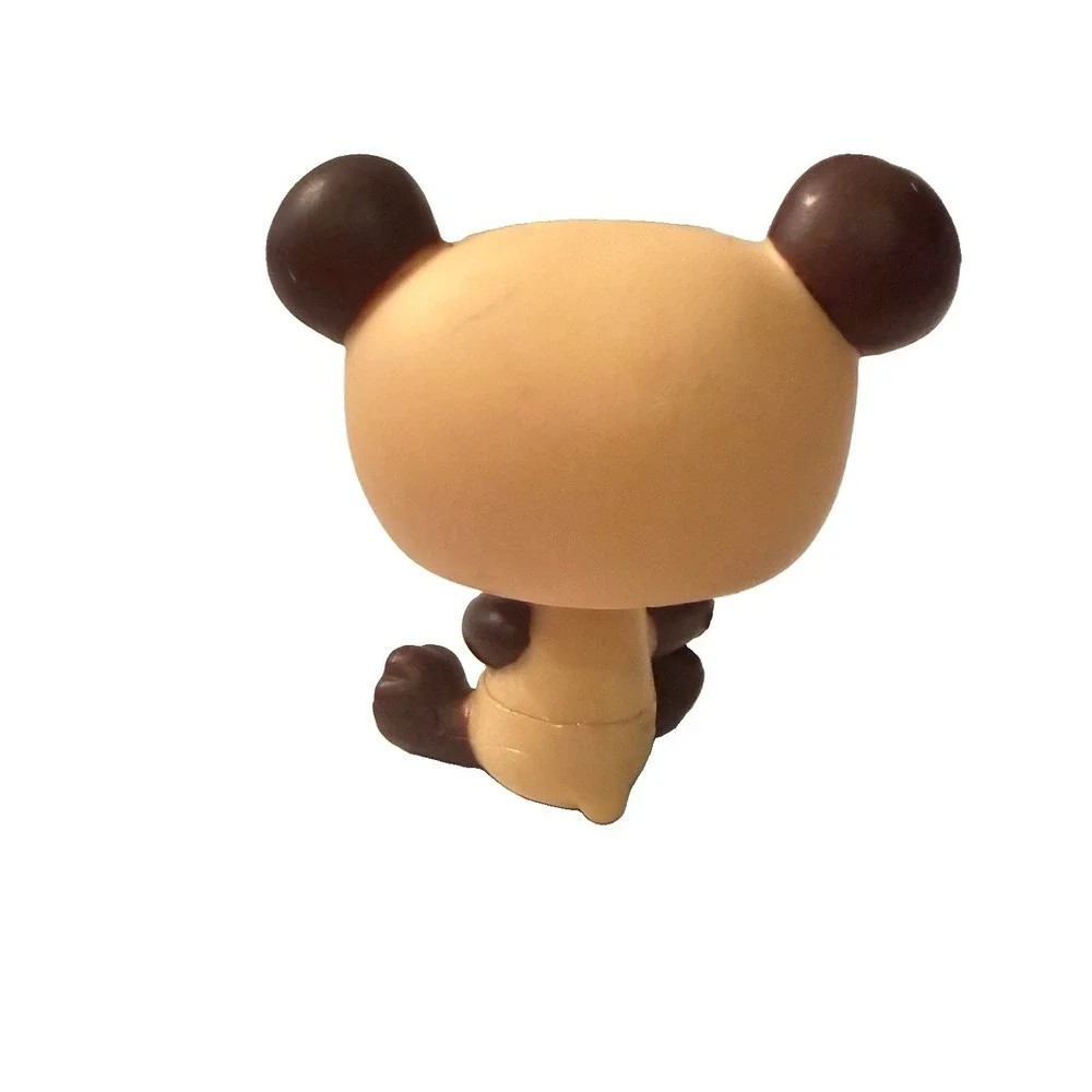 Littlest Pet Shop LPS 2007 G2 Panda Brown Blue Eyes Gray Magnet Accessories